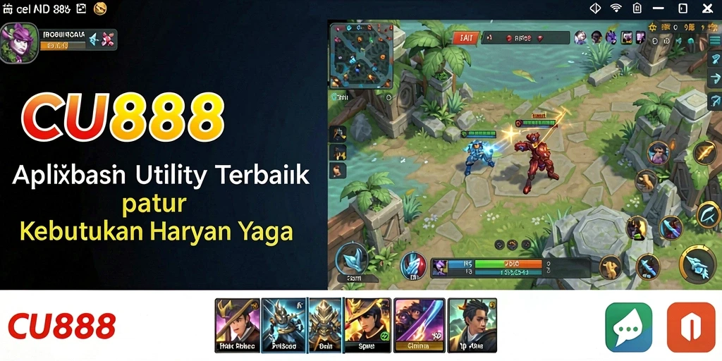 Screenshot CU888 menunjukkan antarmuka aplikasi Utility yang intuitif dan fungsional.