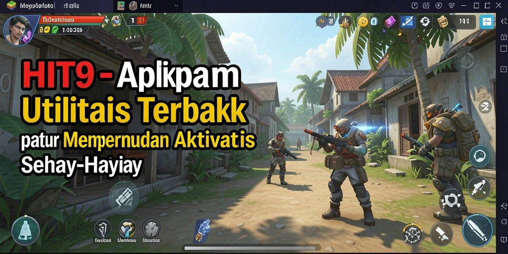 Tampilan antarmuka utama HIT9 dengan fitur utilitas yang lengkap.