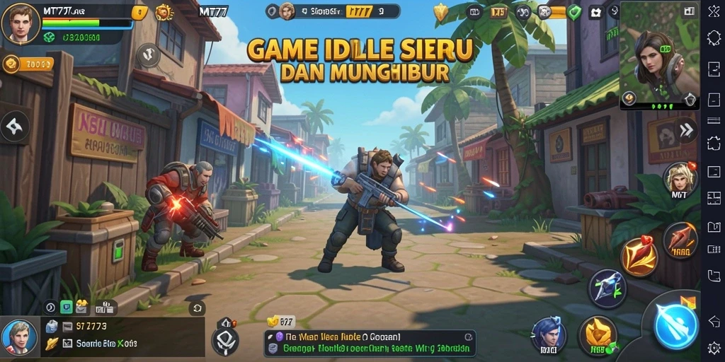 Tampilan gameplay MT777 menampilkan aksi Idle yang seru dan menghibur.