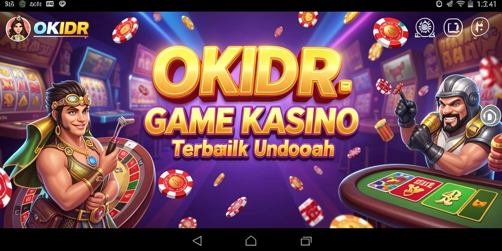 Screenshot gameplay OKIDR menampilkan suasana Kasino yang megah.