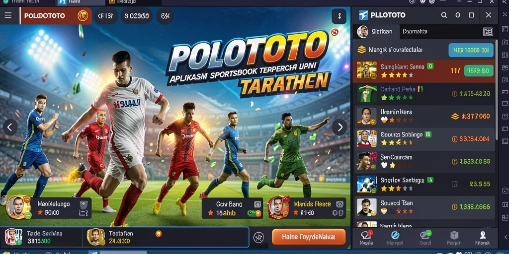 Tampilan antarmuka dan fitur taruhan POLOTOTO yang menarik.