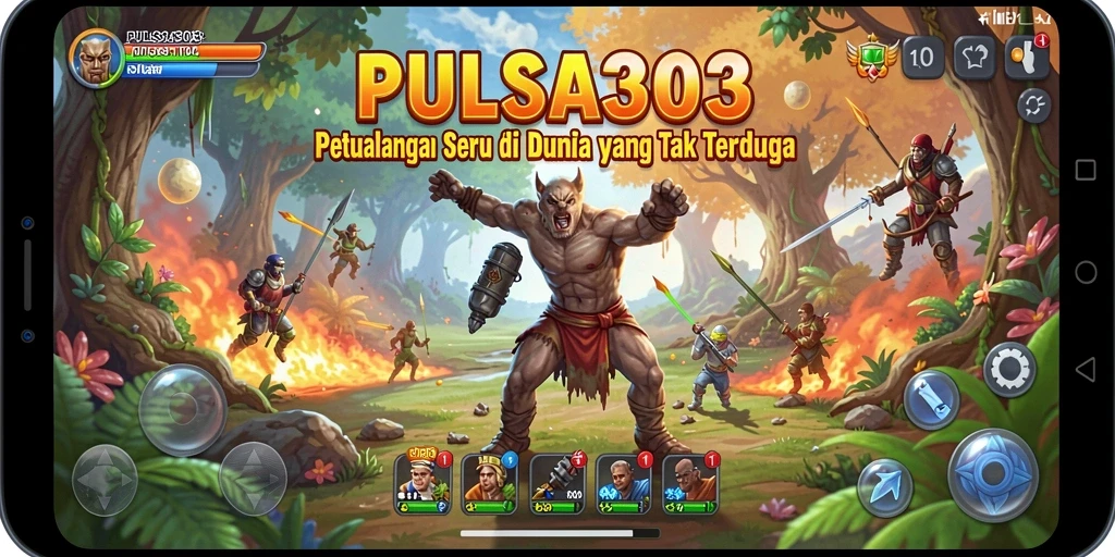Screenshot menunjukkan aksi seru dalam petualangan di PULSA303.