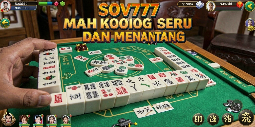 Tampilan gameplay Mahjong yang menarik di SOV777.